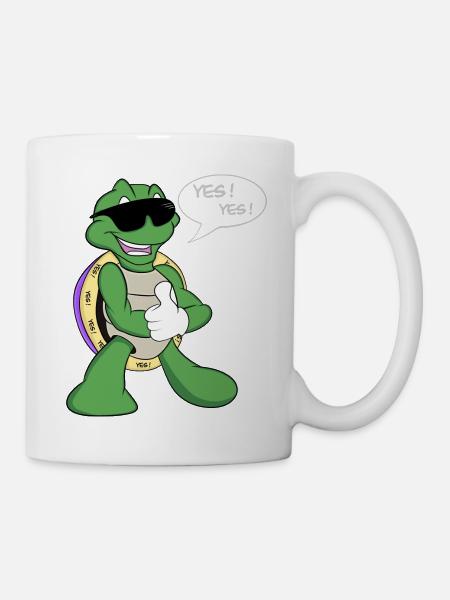 Stickers Accessory Turtle Logo - Mug - white