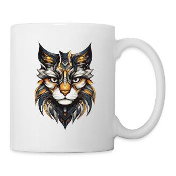 Cat Portrait Head - Mug - white - Right