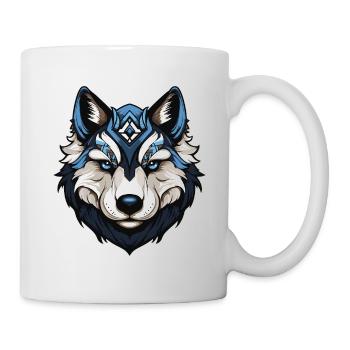 Husky Dog Portrait - Mug - white - Right