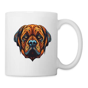 Portrait de chien Mastiff - Mug blanc - blanc - Droite