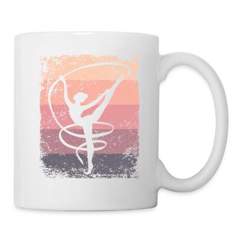 Gymnaste Gymnaste Gymnastique Rythmique Rétro - Mug blanc - blanc - Droite