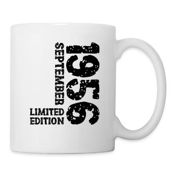1956 September Limited Edition 67. Geburtstag Deko - Tasse - Weiß - Rechts