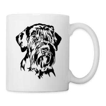 Schnauzer géant Portrait Chien Chiens IGP Wilsigns - Mug blanc - blanc - Droite