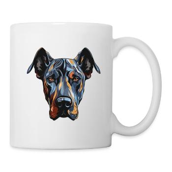 Great Dane Dog Portrait - Mug - white - Right