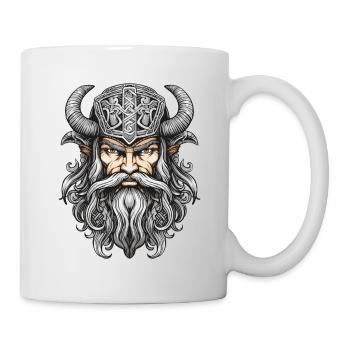 Wikinger Krieger Valhalla Odin - Tasse - Weiß - Rechts