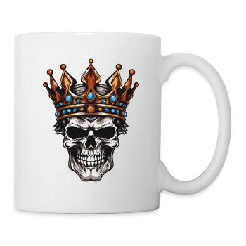 Couronne du Roi Crâne - Mug blanc - blanc - Droite