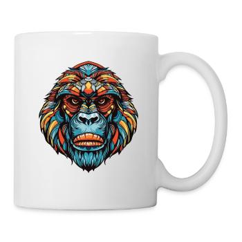 Gorilla Portrait - Tasse - Weiß - Rechts