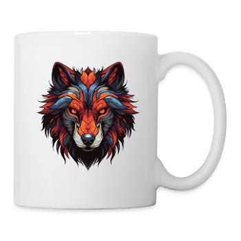 Wolf Portrait - Mug - white - Right