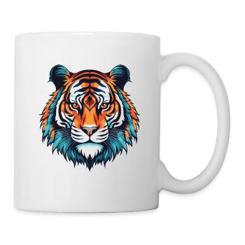 Tiger Portrait - Tasse - Weiß - Rechts