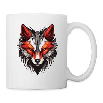 Fuchs Portrait - Tasse - Weiß - Rechts