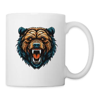 Bär Portrait - Tasse - Weiß - Rechts