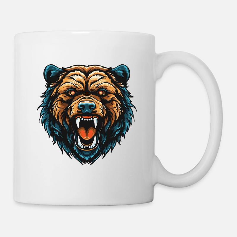 Bär Portrait - Tasse - Weiß