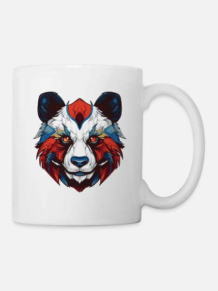 Panda Portrait - Tasse - Weiß