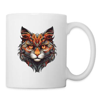 Cat Portrait Head - Mug - white - Right
