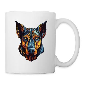 Doberman Dog Portrait - Mug - white - Right