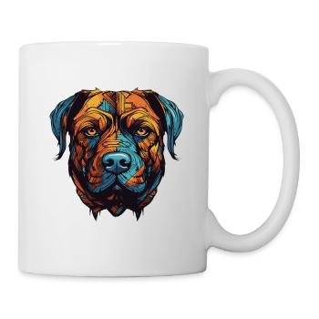 Portrait de chien Mastiff - Mug blanc - blanc - Droite
