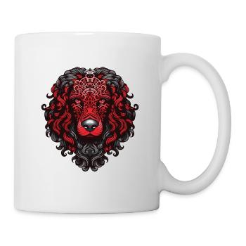 Portrait de chien caniche - Mug blanc - blanc - Droite