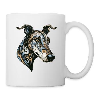 Greyhound Dog Portrait - Mug - white - Right