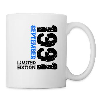 1991 September Limited Edition 32. Geburtstag Deko - Tasse - Weiß - Rechts