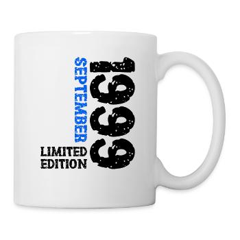 1999 September Limited Edition 24. Geburtstag Deko - Tasse - Weiß - Rechts