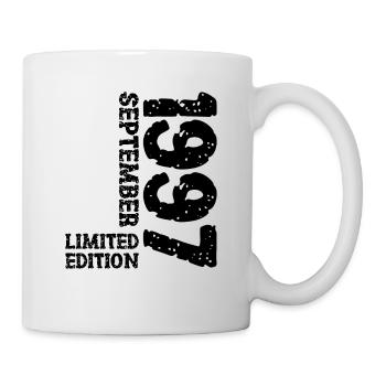 1997 September Limited Edition 26. Geburtstag Deko - Tasse - Weiß - Rechts