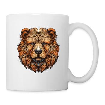 Portrait de chien Chow Chow - Mug blanc - blanc - Droite