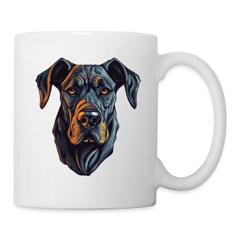 Great Dane Dog Portrait - Mug - white - Right