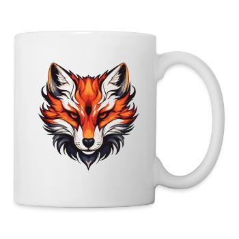 Fuchs Portrait - Tasse - Weiß - Rechts