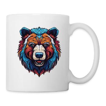 Bär Portrait - Tasse - Weiß - Rechts
