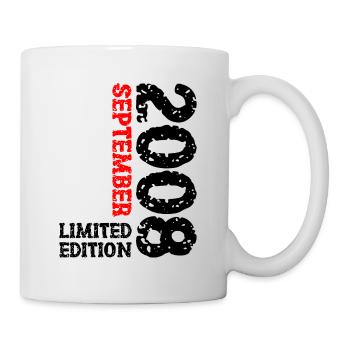 2008 Septembre Edition Limitée 15th Birthday Deco - Mug blanc - blanc - Droite