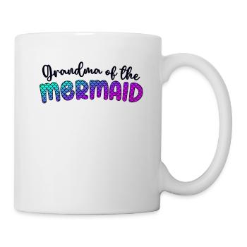Oma Von Der Meerjungfrau Mädchen Familie Matching - Tasse - Weiß - Rechts