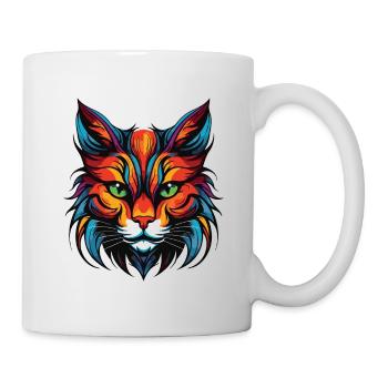 Cat Portrait Head - Mug - white - Right
