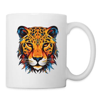 Gepard Portrait - Tasse - Weiß - Rechts