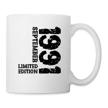 1991 September Limited Edition 32. Geburtstag Deko - Tasse - Weiß - Rechts