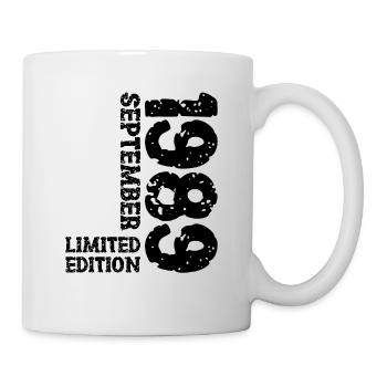 1989 September Limited Edition 34th Birthday Decoration - Mug - white - Right