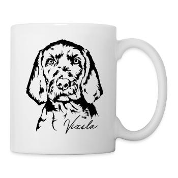 Vizsla Wirehaired Portrait Dog Dogs Wilsigns - Mug - white - Right