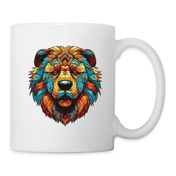 Portrait de chien Chow Chow - Mug blanc - blanc - Droite