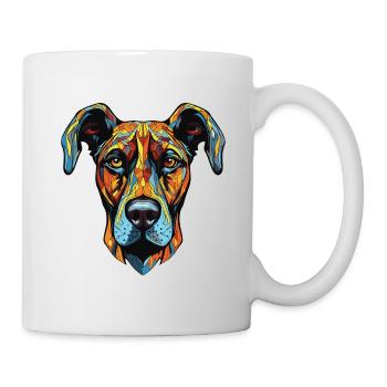 Great Dane Dog Portrait - Mug - white - Right