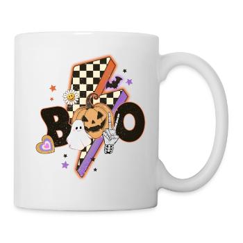 Halloween Boo Peace Pumpkin Ghost - Mug - white - Right