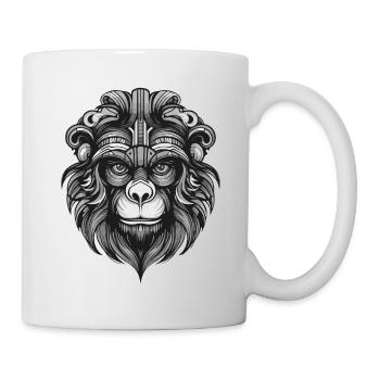 Monkey Portrait Animal - Mug - white - Right