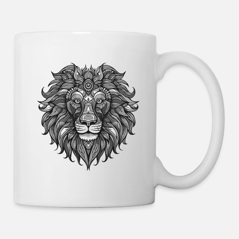 Lion Portrait Animal - Mug blanc - blanc