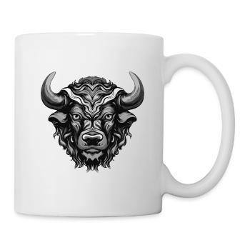 Bulle Portrait Taurus Tier - Tasse - Weiß - Rechts