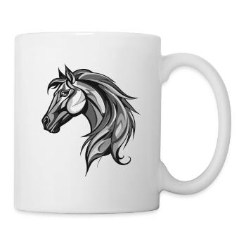 Cheval Portrait Animal - Mug blanc - blanc - Droite
