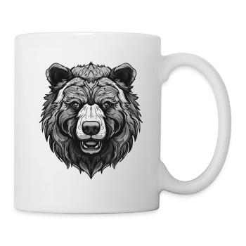 Ours Portrait Animal - Mug blanc - blanc - Droite