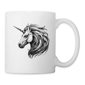 Licorne Portrait Animal - Mug blanc - blanc - Droite