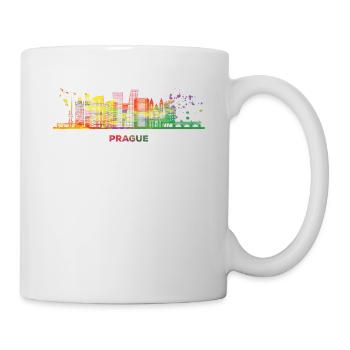 Praguer Skyline Stadtbild Prag - Tasse - Weiß - Rechts