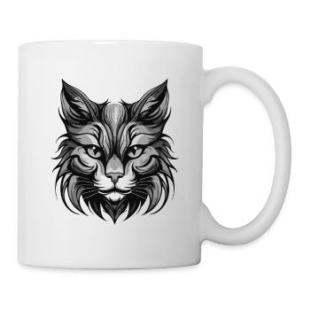 Cat Portrait Head Animal - Mug - white - Right