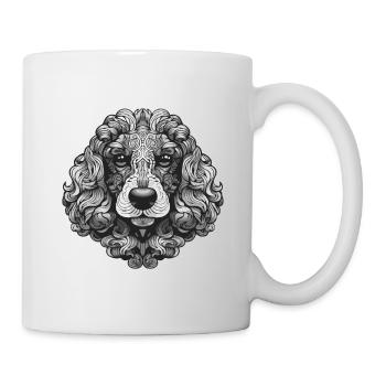 Poodle Dog Portrait Animal - Mug - white - Right