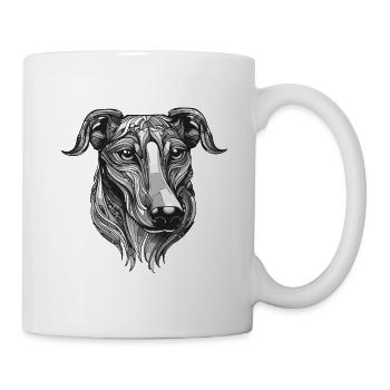 Greyhound Dog Portrait Animal - Mug blanc - blanc - Droite