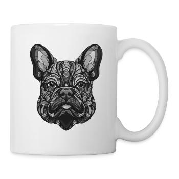 Chien bouledogue français Portrait Animal - Mug blanc - blanc - Droite
